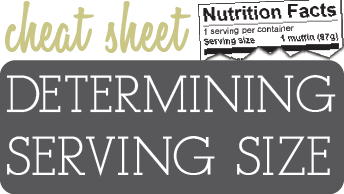 Determine servings sizes with our free cheat sheet.