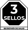 3 Tres sellos Mexicos Front of Package Warning Seals