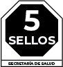 5 Cinco sellos Mexicos Front of Package Warning Seals