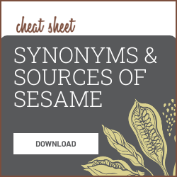 Synonyms for and Sources of Sesame // Cheat Sheet